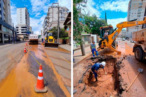 Conserto de rede de água tratada afeta abastecimento em bairros nesta quinta-feira