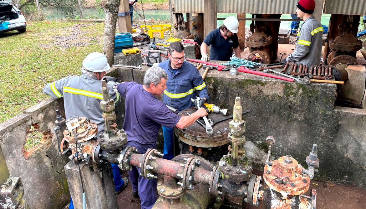 Concórdia Saneamento substitui equipamentos para garantir segurança operacional e eficiência no abastecimento