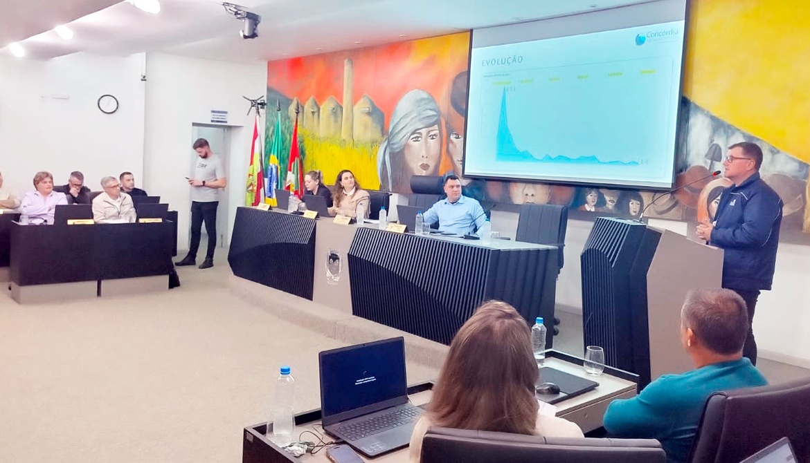 Concórdia Saneamento mostra resultados de seis meses de operação na Câmara de Vereadores