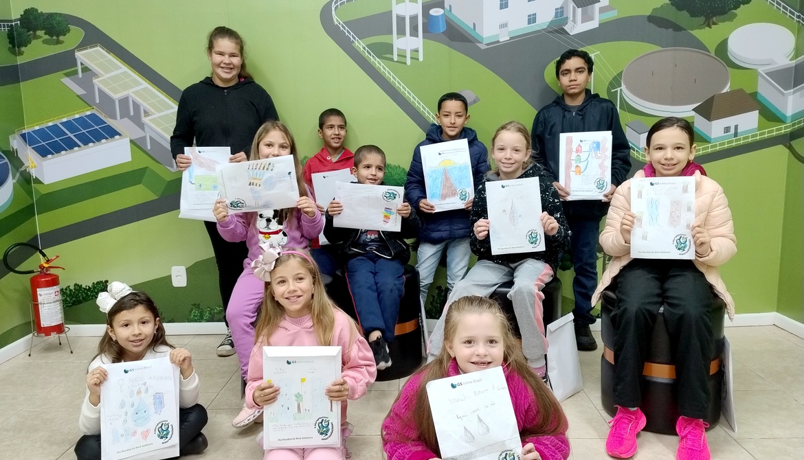 Atividade com filhos de colaboradores reforça compromisso com meio ambiente e gestão sustentável