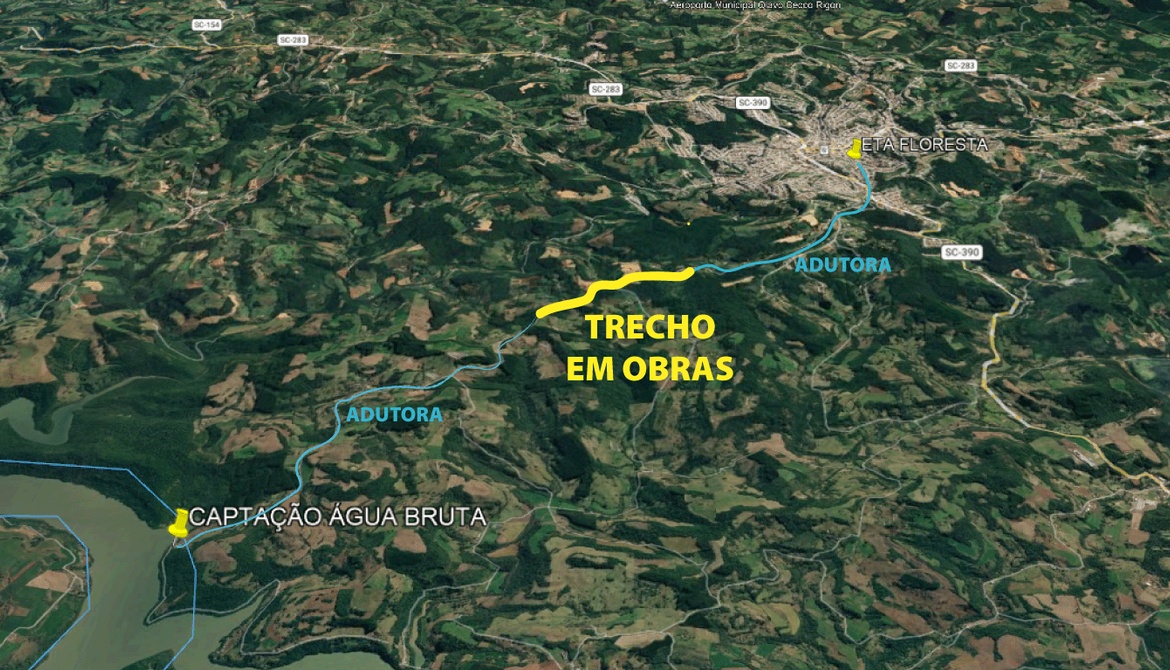 Obras para implantação de adutora do Rio Uruguai começam esta semana na Linha Guarani