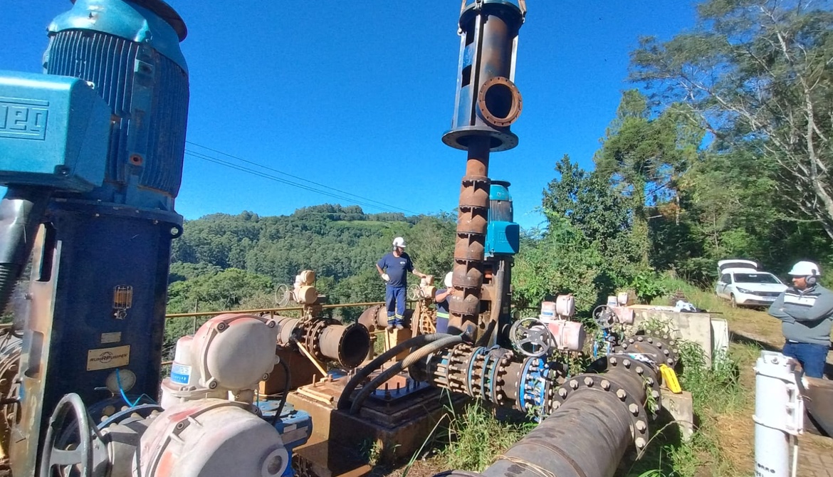 Concórdia Saneamento revitaliza equipamentos para dar mais segurança a bombeamentos de água bruta