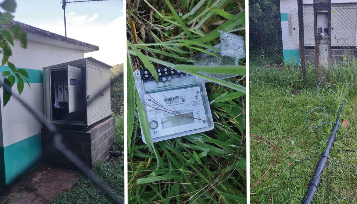 Vândalos depredam sistema elétrico de estação de bombeamento e deixam dois bairros sem água