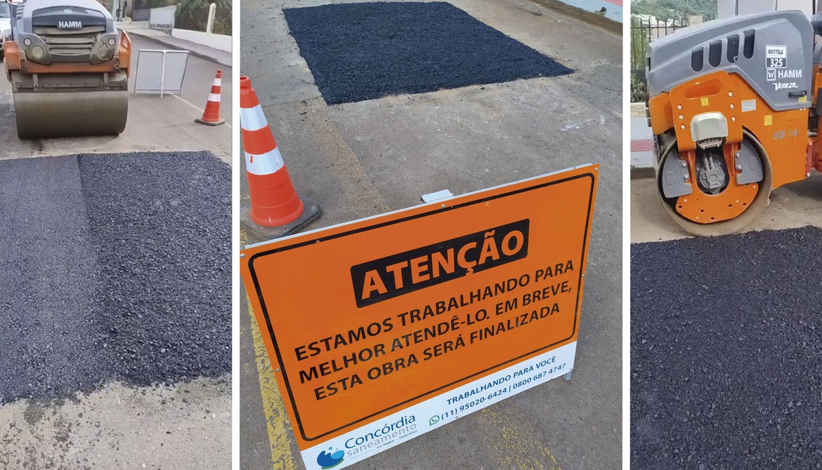 Trabalho de recomposição asfáltica é iniciado para recuperar trechos de vias que sofreram intervenções